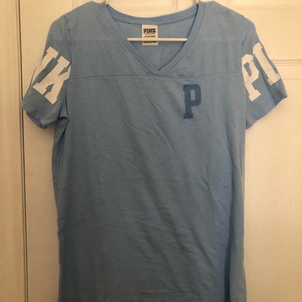 PINK Light Blue Comfy Tee
